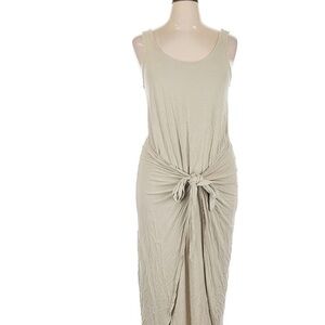 GAP Light Tan Maxi Dress with Front Knot